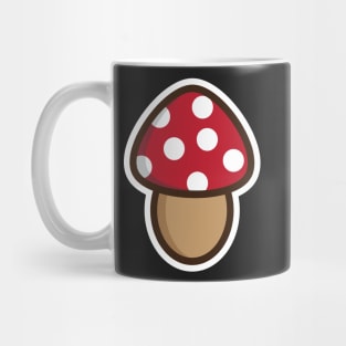 red mushroom Mug